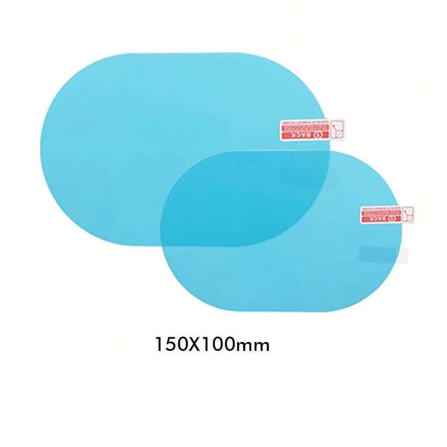 Película transparente impermeable y antiniebla para parabrisas de coche, película protectora para ventanas, accesorios universales para espejos retrovisores de coche y motocicleta, visera para coche la lluvia y el sol. - A - Ver 1
