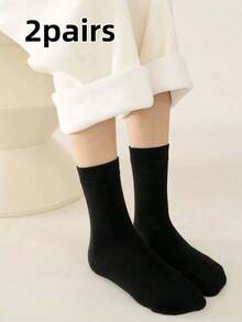 1 Pair Moisturizing Silicone Socks, Suitable For Dry And Cracked Foot Care, Gel Heel And Leg, For Foot Moisturizing. Long Black Socks Essential For Going Out And Dating. - Black - View 10