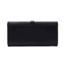 PRETTYZYS Long Wallet, Fashionable Premium Foldable Zipper Clasp Multi-Function ID Window Card Holder Phone Wallet, Large Capacity, Daily Business Travel, Christmas Valentine's Day Gift, Back To School, All Season - Black - View 5