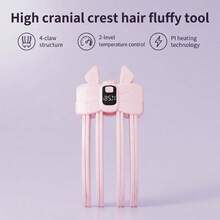 Foam Root Clip With Heating Function, Adjustable To Two Temperature Levels, USB Rechargeable, Quickly Creates A Voluminous Hairstyle, Achieves Voluminous Roots In Just 3 Minutes, Wireless Volumizing Comb, Electric Hair Styling Tool1300mAh - Multicolor - View 2