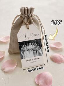 1/10/20/40/60/90/120Pcs Personalized Custom Photo Gift Tags, Custom Text Hang Tags,Custom Wedding Favor Tags,Personalized Thank You Tags,Gift Tags For Wedding, Bridal Shower, Birthday Party Favors,Custom Name & Date Thank You Tags Party Decor Favors - Multi-color 1 - View 15