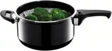 Versatile, Adjustable Steamer Insert With Stainless Steel Sieve, 23.5 Cm Diameter, Suitable For All Types Of Cookware, Enables Gentle Steaming - View 3