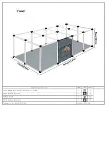 Pet Fence Hamster Cage Indoor Small Animal Protective Barrier Modular Design - Multicolor - View 9