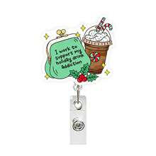 1pc Christmas Video Tape Retractable Rotating Badge Reel ID Holder - Multicolor - View 8