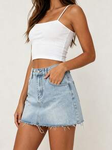 Women Denim Skirts - 2069 - View 4