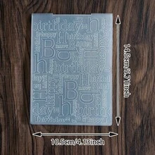 Festival Pattern Embossing Folder,3D Textured Plastic Template For Birthday Card Making Scrapbooking Paper Craft DIY Embossing Folder - JR-1 - View 18