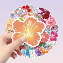 50 pièces Autocollants à motif floral tropical pour scrapbooking, journal, ordinateur portable, pare-chocs, planche à roulettes, bouteille d'eau, ordinateur, téléphone et plus encore, ajoutez du plaisir à votre vie, cadeau d'anniversaire, cadeau de Pâques, cadeau de Noël, cadeau de la Saint-Valentin, choix de cadeau parfait pour la rentrée scolaire - 50 - Voir 1