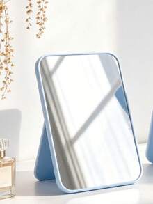 1pc Foldable Makeup Mirror With Stand, Portable High-Definition Desktop Vanity Mirror, Adjustable Angle Rectangular Tabletop Makeup Mirror, Suitable For Women And Girls, Bedroom, Dorm, Office And Daily Makeup Travel Portable Mirror - Multicolor - View 13