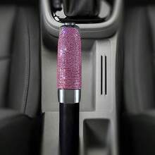 1 Set Car Handbrake Cover And Gear Shift Knob Cover, Rhinestone Crystal Decor Car Interior Accessories, Suitable For Women, Car Accessories (Note Size, Not Suitable For All Models) - Rhinestone Handbrake Cover - View 9
