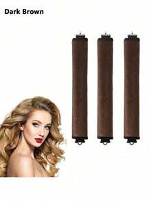 1/3pcs Heatless Hair Curler Set - Elastic Hair Rollers With Hooks, Create Big Waves, Suitable For All Hair Types; Perfect For Sleeping, Home And Dorm Use, Hair Styling Tool - Multiple Styles - View 14