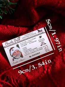 4 Styles Santa Claus Sleigh Driver's License Cards, Vintage ID Layout, Printed With Santa Claus Portrait And North Pole Reindeer Text, American Retro Fun Style Suitable For Winter Christmas, Can Be Used As Surprise Props For Christmas Gift Box Matching, Family Party, Holiday Interactive Cards - Multicolor - View 3
