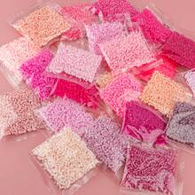 1000pcs+ Pink Series 2.6mm Fuse Beads Refill, Individually Packaged, DIY Pendant Keychain, Jewelry Making Craft Supplies, Graduation Season Back To School, Christmas, Party Birthday Gift, Multi-Color 2.6mm Fuse Beads Bulk Refill Kit - 2.6mm Puzzle Beads - View 3