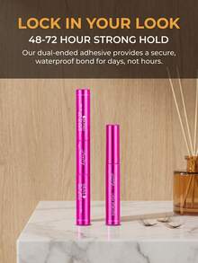 Set Bulu Mata Palsu Campuran Desliy, Kit Ekstensi Bulu Mata Lengkap dengan Perekat, Penyegel, Penghapus, dan Pinset, Bulu Mata Palsu Halus dan Lembut Lengkung D 8-16mm, Efek Riasan Berkualitas Salon DIY - Rose Red - View 9
