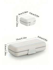 Portable Pill Storage Box, Moisture-Proof Pill Box, Unisex Daily Vitamin Storage Box, Essential For Dorm, Home, Outdoor, Back To School Season And Travel - Multicolor - View 12
