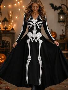 Women Long Dresses - Gray Blue - View 9