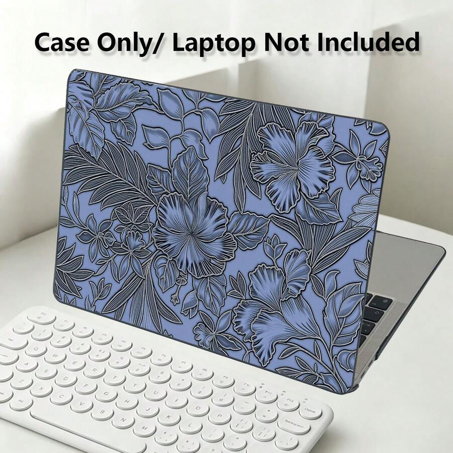 1pc Protective Case, Floral UV Printed Pattern, Laptop Protective Cover, Minimalist Lightweight Durable Protective Case Suitable For 13-Inch Neo Laptop Protective Case A3404 Model/ Air Pro 13.3 13.6 14.2 15.3 16.2 Inch/ Matebook D14/D16 - View 1