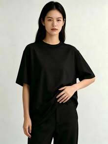 Women T-Shirts - Black - View 2