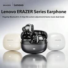 Lenovo 藍牙耳機 主動降噪 長續航 防水 TWS 無線入耳式 時尚運動睡眠舒適佩戴 原裝 Lenovo 藍牙耳機 - 黑色 - 查看 2