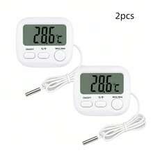 High Precision Electronic Thermometer, Ultra-Sensitive Temperature Sensor, Fahrenheit/Celsius Switchable, Measures -40℃~70℃, Suitable For Fish Tank, Indoor, Refrigerator, Greenhouse, AAA Battery Powered, Battery Not Included - View 8