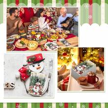 Christmas Snowman Guest Paper Napkin For Decoupage 2 Ply Elk Snowflake Xmas Napkin Winter Cocktail Hand Towel For Party Table Dinner Bathroom - Style 1 - View 6