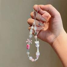 Hasbro 1PC Sanrio Hello Kitty Cartoon Mobile Phone Chain. Beaded Mobile Phone Pendants, Mobile Phone Lanyards, Mobile Phone Jewelry, Mobile Phone Accessories, Bag/Backpack Jewelry, Party Favors - One Size - View 6