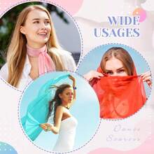 1Pc/2/4/6Pcs Juggling Scarf Silk, Dance Scarf Silk Performance Prop, Magic Scarf Performance Prop Accessory Gymnastics Accessory Decoration, Random Color - Multicolor - View 11