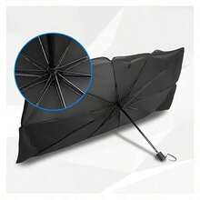 Foldable Car Windshield Sunshade, Heat Insulation & UV Protection Windshield Cover, Titanium Silver, Suitable For SUV, Truck, Van And Off-Road Vehicle, Protects Car Interior And Accessories, Car Accessories - A - View 2