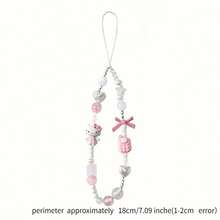 Hasbro 1PC Sanrio Hello Kitty Cartoon Mobile Phone Chain. Beaded Mobile Phone Pendants, Mobile Phone Lanyards, Mobile Phone Jewelry, Mobile Phone Accessories, Bag/Backpack Jewelry, Party Favors - One Size - View 3