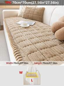 1 buah Sarung Sofa Flanel Minimalis Modern - Lembut & Nyaman, Tanpa Bantalan, Ramah Hewan Peliharaan, Dapat Dicuci dengan Mesin, Cocok untuk Sofa Seksi 1-4 Dudukan, Dekorasi Multifungsi untuk Ruang Tamu, Kamar Tidur, Kantor - MultiWarna - View 14