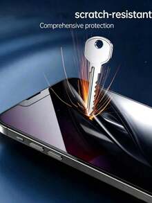 BOLLYMORE 3片裝全螢幕防窺鋼化玻璃保護膜，適用於 iPhone DUO/18/18 Pro/18 Pro Max/17/17 Pro/17 Pro Max/17 Air/16/15/14/13/12/11 Pro/Pro Max Plus，黑色邊框全螢幕手機保護膜 - 3pcs Privacy Glass - 查看 8