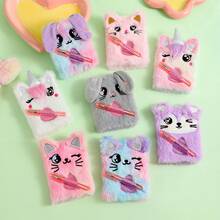 Cartoon Lop Ear Rabbit Plush Notebook Cute Small Notebook With Pen Children's Birthday Gift Creative Stationery - Multicolor - View 7