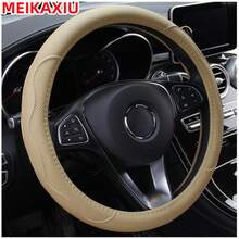 MEIKAXIU Sarung Setir Mobil Kulit PU dengan Garis Timbul, Nyaman untuk Pijat, dan Lingkaran Dalam, Cocok untuk Mobil Ukuran 14,5-15 Inci (37-38cm), Aksesori Dekorasi Mobil - Sarung setir kulit PU dengan cincin bagian dalam - View 12