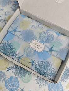5/10/20 Sheets Ocean Coral Pattern Tissue Paper, Lightweight, Suitable For Gift Wrapping, Clothing Moisture-Proofing, Wine Packaging, Gift Box Filling, Fragile Item Protection, Birthday Gift Decoration, Valentine's Day Gift Decoration - Multicolor - View 2