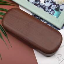 1pc Personalized Customizable Glasses Case, Glasses Storage Box With Logo, Niche Minimalist Anti-Pressure Portable Wood Texture Style, Supports Name Customization, Create Your Exclusive Glasses Storage, Personalized And Practical. Suitable As Birthday Gift For Sisters, Friends, Parents. - Multicolor - View 11