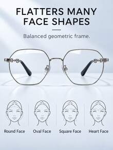Blue Light Filtering Glasses, Subtle Vintage Style; Designed To Filter Blue Light Emitted From Screens. Includes Glasses Case. Ideal For Office, Study Or Creating A Look. - Glasses [Light Vintage Style] - View 11