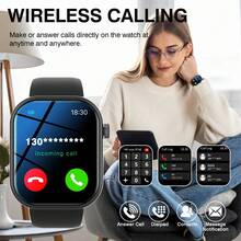 Smartwatch, Wireless Calling/Dialing, Multiple Sports Modes, Unisex, Sports Watch, Customizable Wallpaper, Compatible With IPhone/Android - Multicolor - View 2