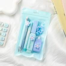 7-In-1 Multi-Function Stationery Set, 4 Colors Available, Enhance Office Experience, Includes Retractable Eraser, Highlighter, Ballpoint Pen And Other Tools, Ideal 7-Piece Set For Creative Professionals - Multicolor - View 10