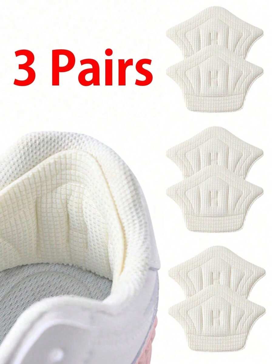 3 Pairs/Set, Heel Pads Anti-Friction Adjustable Shoe Size Trimmable Heel Cushions Suitable For Casual Shoes And Sports Shoes