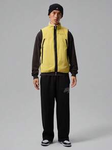 Jordan Flight Mountainside Men's Reversible Fleece Vest IM9895-272 - Mustard Yellow - View 6