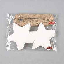 100pcs Kraft Paper Star Gift Tags - Blank Reusable, Suitable For Party, Gift Wrapping, Christmas Decoration And Home Decor - A - View 11