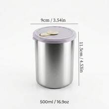 304 Stainless Steel Food Container, Stackable Refrigerator Sealed Fresh-Keeping Box, Fruit And Vegetable Meat Storage Box With Lid, Large Capacity Food Preservation Box, Suitable For Kitchen Food Storage And Organization - Multicolor - View 22