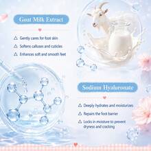 KORMESIC Goat Milk Moisturizing Foot Mask 1 Pair 35ml Wearable Sock Type Goat Milk Extract Softens Dry Rough Foot Skin Home Moisturizing Foot Care - Milky Aroma - View 3