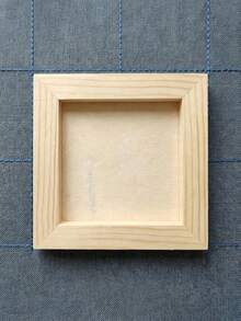 5/3/1pc DIY Wooden Photo Frame Handmade Kit, Creative Clay Painted Decorative Photo Frame, Minimalist Wooden Style, Suitable For Home Decor, Handmade Gifts, Craft Projects And Photo Display, Customizable - A - View 3