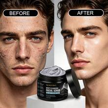 Volcanic Mud Exfoliating Cleansing Scrub: Deeply Cleanses And Exfoliates, Removes Dead Skin And Excess Oil, Improves Rough And Dull Skin Tone, And Provides Soothing, Moisturizing, And Restorative Benefits. Facial Scrub. - Facial Scrub - View 3