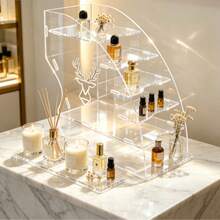 Transparent Acrylic Deer Head Carved Tiered Display Stand, Multi-Layer ...