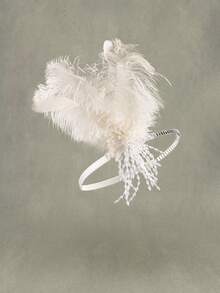 1Pc 1920s Headpiece Flapper Headband Roaring 20s Great Gatsby Feather Hair Accessories For Women - Multicolor - View 7