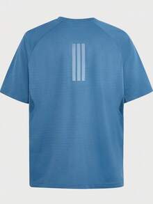 Adidas Men's COOLSENSE TEE M Short Sleeve Knit Collarless T-Shirt TIA6096 - Royal Blue - View 3