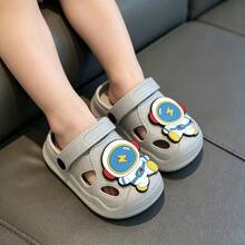 Children's Summer Cartoon Cute Indoor Home Slippers, Unisex Kids Clogs - Grey - View 7