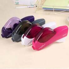 1pc Multicolor Automatic Tape Cutter, No Battery Required, Easy To Use, One-Click Cutting, Neat And Non-Sticky, Fully Enclosed Ergonomic Design, Suitable For Various Tapes, Ideal For Home, Office, Gift Wrapping, Crafting And Large-Size Packaging. Perfect Gift For Christmas, Birthday, Mother's Day, Valentine's Day. - A - View 4
