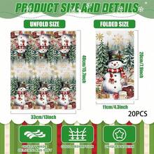 Christmas Snowman Guest Paper Napkin For Decoupage 2 Ply Elk Snowflake Xmas Napkin Winter Cocktail Hand Towel For Party Table Dinner Bathroom - Style 1 - View 10